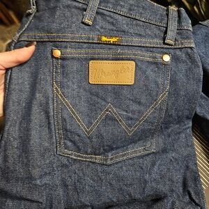 Wrangler Men's Deep Blue Denim Jeans